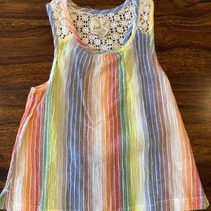 Girls - Peek Rainbow Tank - Size 8